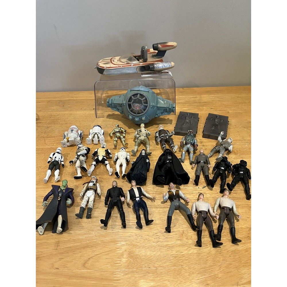 1995-1997 STAR WARS Kenner POTF - Lot of 23 Loose‎ Figures 2 Vehicles